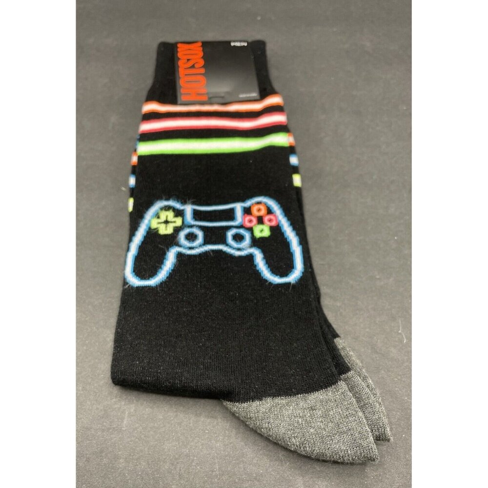 Men's HOTSOX Socks Game Controller Size 10-13 NWT